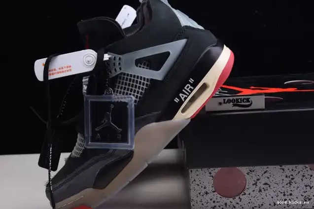 CV9388-001 x Jordan Bred Off White Air 4 Retro 0624